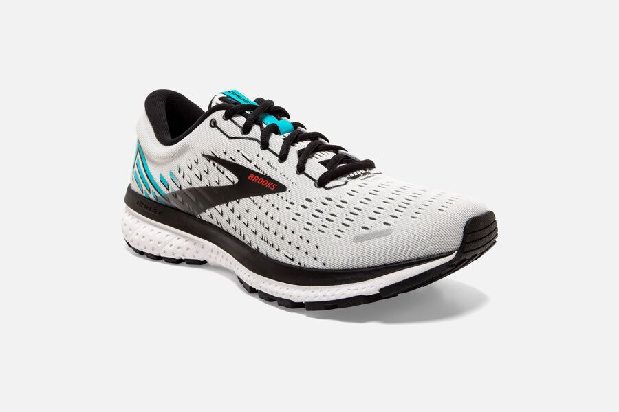 Ghost 13 Road Brooks Running Shoes NZ Mens - Grey/Black - KHVIAZ-640